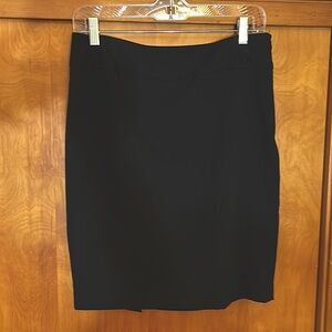 Black lined straight shirt, Liz Claiborne, size 6P, minimal wear